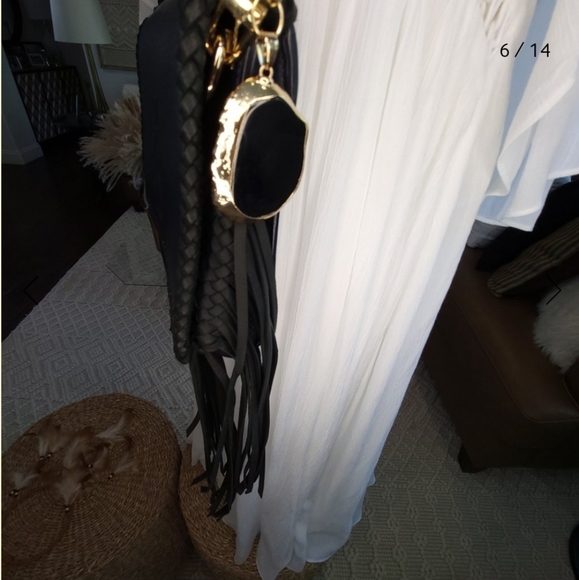 Boho Fringe Louis Vuitton YSL Yves Saint Laurent Authentic - Picture 4 of 9